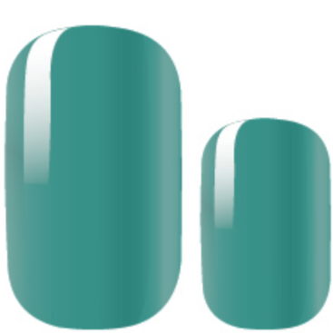 teal nail polish wrap stickers