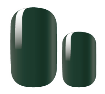 emerald green nail polish wrap stickers