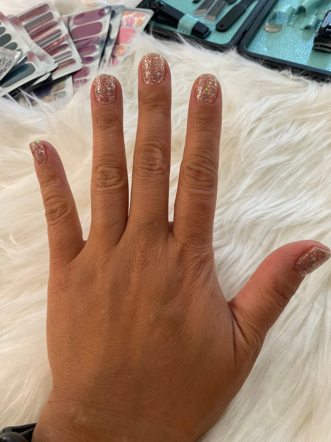 Champagne Fizz | Semicured Gel Nail Wrap Stickers