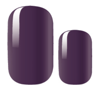 deep dark solid purple nail polish wrap sticker