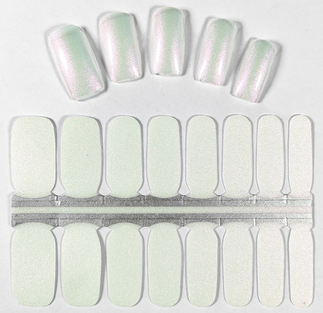 pearl white nail polish wraps stickers